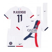 Camisa de Futebol Paris Saint-Germain Marco Asensio #11 Equipamento Secundário Infantil 2024-25 Manga Curta (+ Calças curtas)